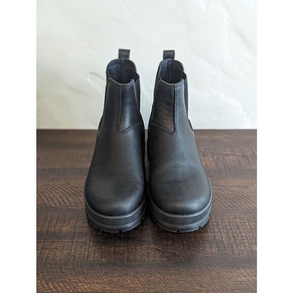 Ecco Women's Track 25 Chelsea Black Leather Boots - Size 40 - 9/9.5 - Picture 3 of 10